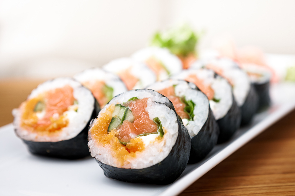 Sushi Preparation and Consumption