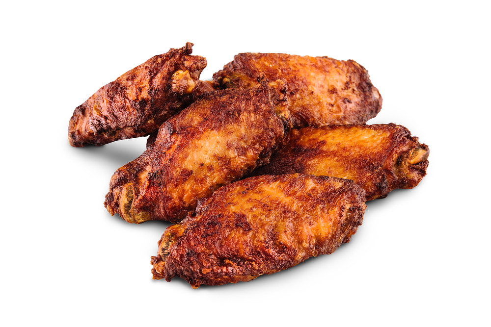 A,Tasty,Chicken,Wings,On,White,Background