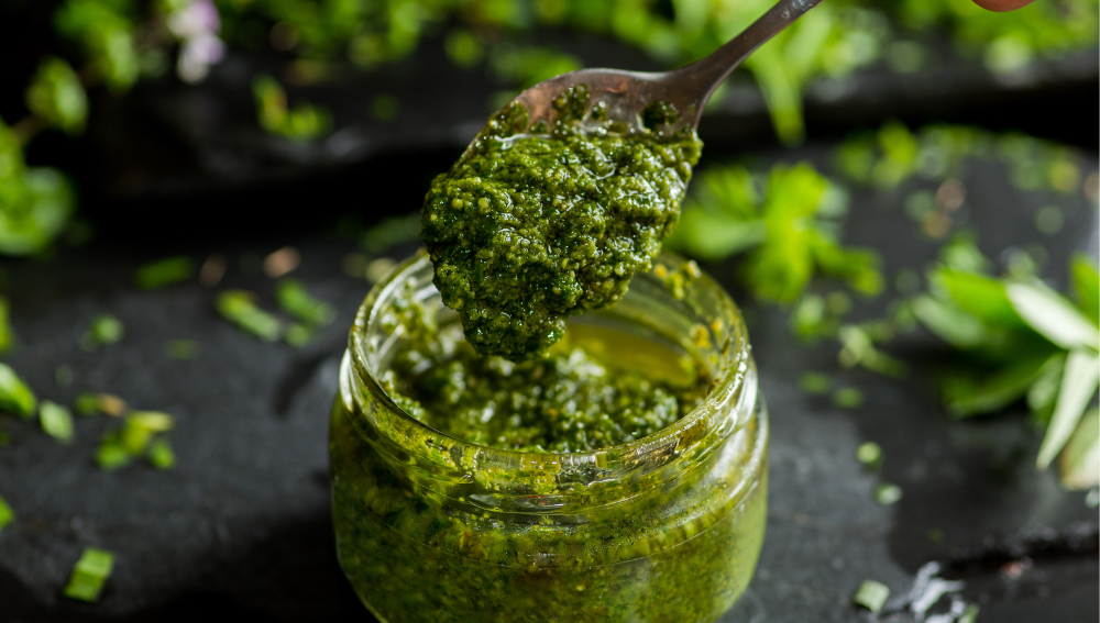 Storing and Preserving Pesto