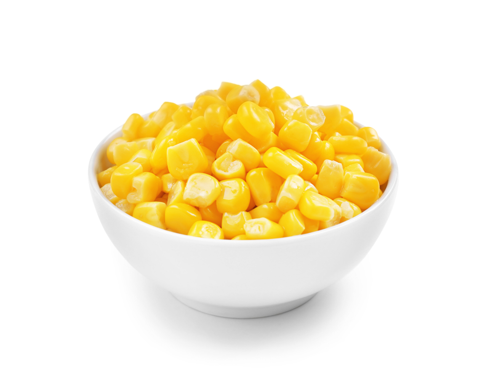 Bowl,With,Corn,Kernels,On,White,Background