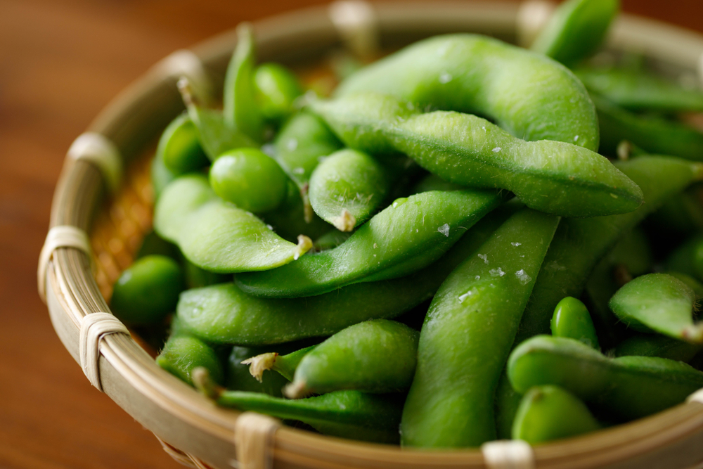 Edamame,boiled,Green,Soybeans,With,Salt