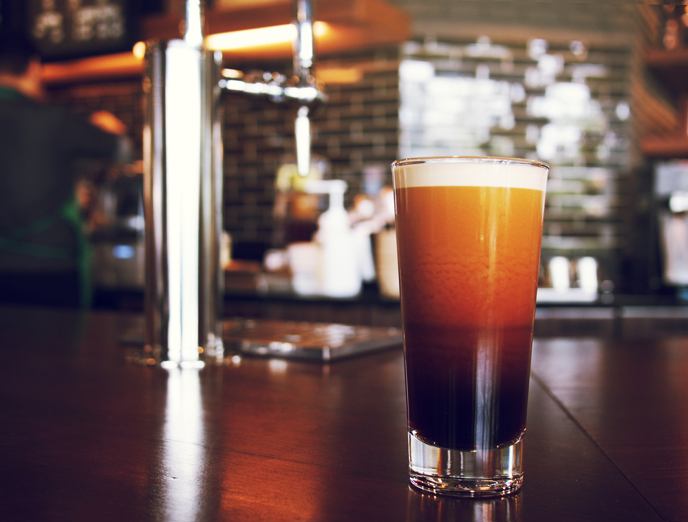 Frothy,Sparkling,Nitro,Cold,Brew,Ready,To,Be,Served,At