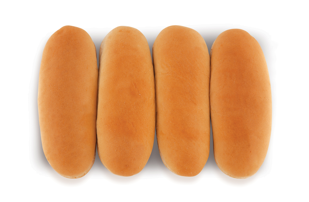 Hot,Dog,Buns,On,A,White,Background.clipping,Path