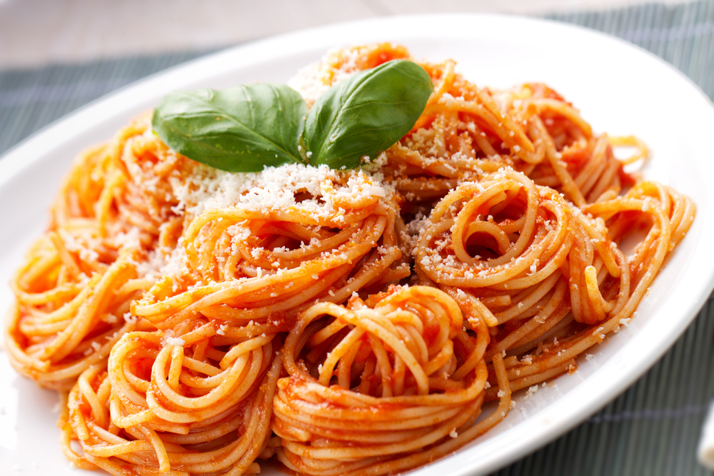 Spaghetti,With,Tomato,Sauce
