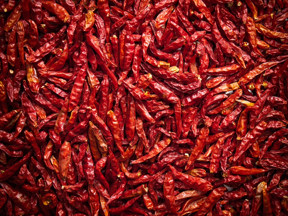 Lot,Of,Dried,Chili,As,A,Food,Background.