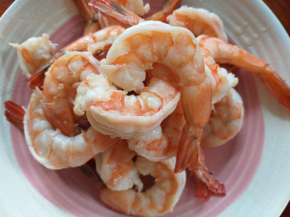 Boiled,Shrimp,Was,Boiled,With,Salted,Water,And,Some,Fresh