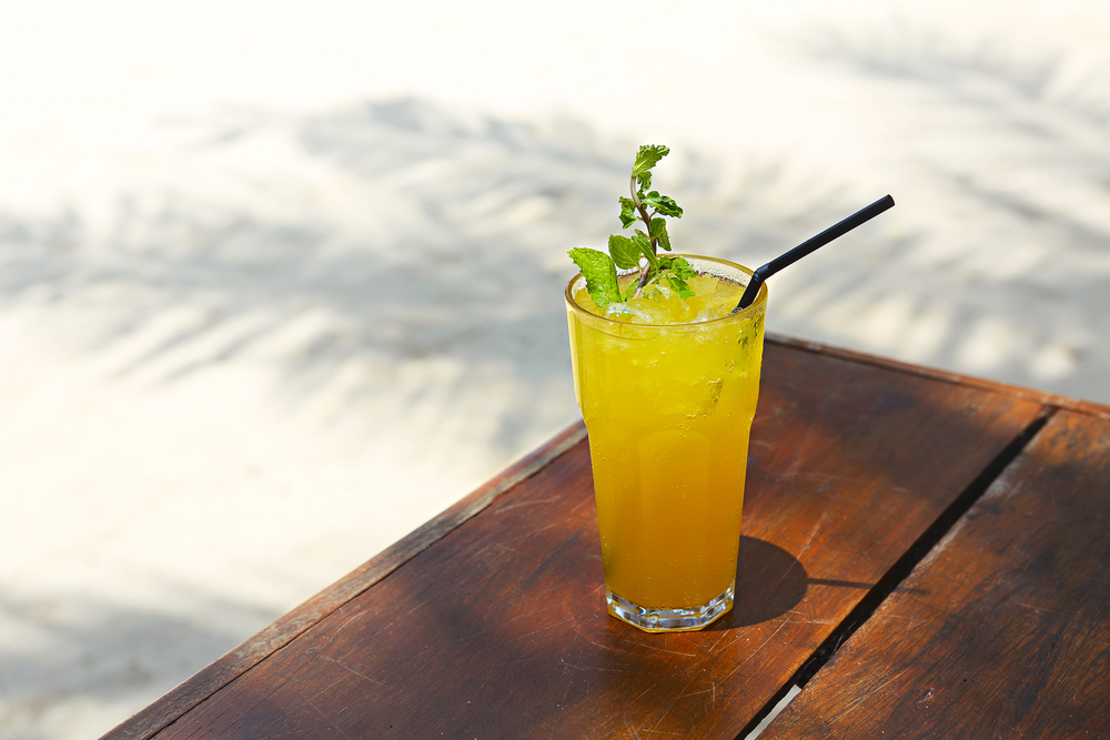 Cocktail Mai Tai with Light rum, dark rum, Orange Curacao, almon