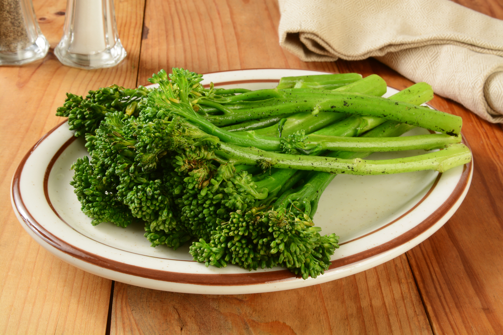 Grilled broccoli spears